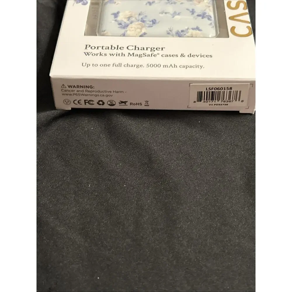 Love Shack Fancy Target Exclusive Power Bank Portable Charger Blue/White Floral